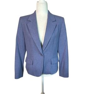 Pendleton Blue Blazer 100% Virgin Wool Suit Jacket Size 8